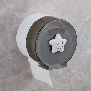 <span class=keywords><strong>Porte</strong></span>-<span class=keywords><strong>papier</strong></span> <span class=keywords><strong>toilette</strong></span> <span class=keywords><strong>mural</strong></span> rond, design moderne, mignon, en plastique, imperméable, <span class=keywords><strong>blanc</strong></span> et gris - Product Image 6