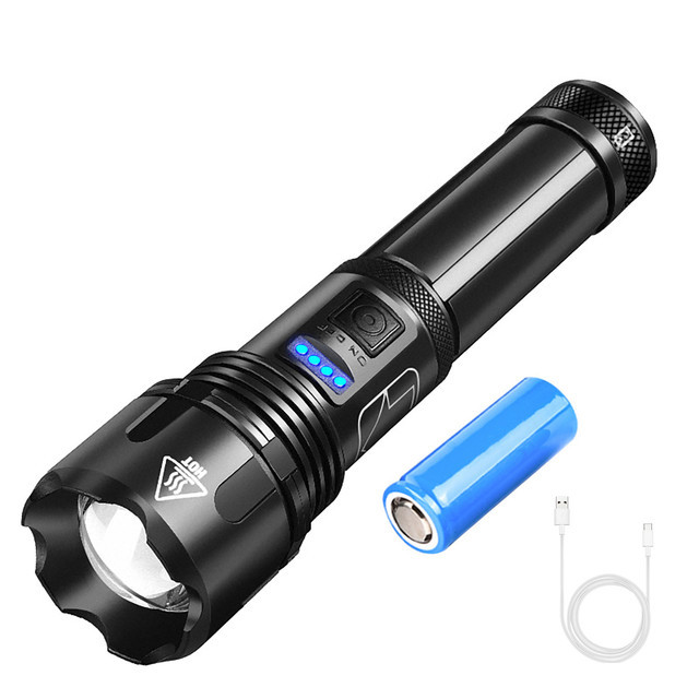 High Quality USB Rechargeable Flashlight Super Powerful LED Flashlight Tactical Torches USB Rechargeable Waterproof Lamp