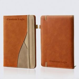 Carnet de notes A5 en cuir rigide de qualité supérieure avec élastique et porte-stylo, 100 feuilles, personnalisable pour entreprise - Product Image 1