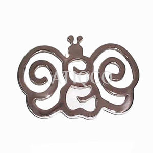 Floral Design Cast Aluminum Metal Kitchen Trivets Mirror Polish <b>Flatware</b> <b>Set</b> - Product Image 3