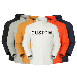 Custom Stand Collar Softshell <b>Jacket</b> Full Zip Windproof Lightweight Outdoor Coat Custom Logo For Men Women Hiking Travel - Product Image 2