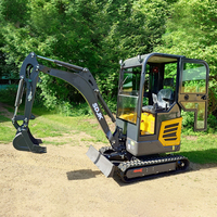 Mini-excavatrice agricole haute performance de 1 tonne, 2 tonnes, 3,5 tonnes avec moteur Kubota EPA, petite machine de terrassement, excavatrices compactes sur chenilles