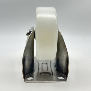VIMA Stainless Steel Nylon 5 Inch Fixed Casters Silent 180KG Heavy Duty <b>Trolley</b> Shopping Cart Industrial Caster No Ball Bearing - Product Image 3