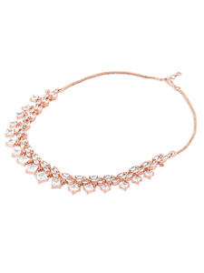 Luxury <b>Silver</b> Bridal Wedding Party Jewelry <b>Set</b> New Style Zircon <b>Necklace</b> <b>Earrings</b> Exquisite Custom Shape Classic Design Fashion - Product Image 2