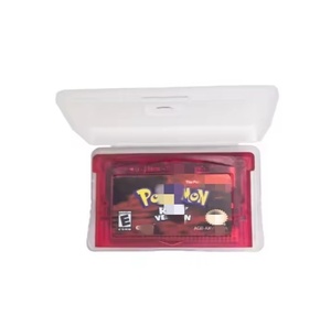 Cartouche de jeu vidéo pour console 32 bits, Pokemoned Emerald Fire Red Leaf Green Ruby Sapphire Glitter Label pour cadeau GBA - Product Image 4