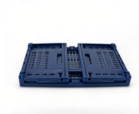 Conteneurs en plastique pliables en maille écologiques et durables pour la vente en gros, recyclables, empilables, emboîtables, caisses pliables pour fruits