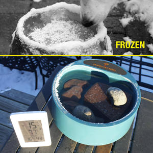 Bol d'eau d'alimentation pour animaux de compagnie <span class=keywords><strong>anti</strong></span>-glaçage extérieur pour garder la chaleur avec résistant à la mastication pour poulets chien <span class=keywords><strong>chat</strong></span> bol d'eau chauffé à batterie - Product Image 6