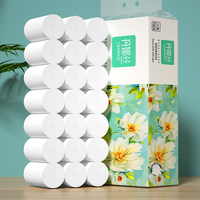 Papier toilette doux en rouleau, en papier recyclé/vierge, en pulpe de bois/bambou, gaufré, vente en gros directe d'usine, 2-5 plis