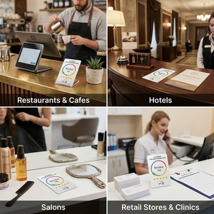 Carte de commentaires <span class=keywords><strong>NFC</strong></span> personnalisée 86x54mm N213, carte intelligente sans contact en PVC pour les commentaires des clients dans les commerces, restaurants, hôtels et sur Google - Product Image 4