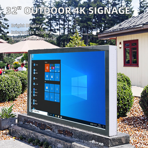 Pantalla Digital Colgante para Exteriores de 55 Pulgadas, Full HD 4k LCD Inteligente, Pantalla Táctil Dividida, Kiosco Publicitario con Refrigeración de Aluminio IP65 - Product Image 3