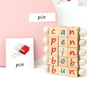 Venta al por mayor de <span class=keywords><strong>ortografía</strong></span> bloque sólido Juegos Juguetes promoción DIY significativa de niños cognitivo carta juguetes edu - Product Image 5