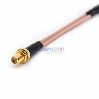 Adaptateur coaxial SMA femelle vers TS9 mâle 3G, câble pigtail pour montage en saillie