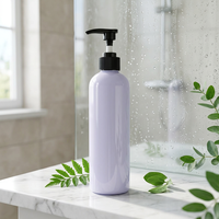 Emballage vide, flacons en PET blanc mat de 350 ml, flacons en plastique pour sérum de soin de la peau, pompe, shampooing et après-shampoing, pour lotion