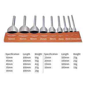 LIVICREA Leather <b>Punch</b> Tool 10-50mm Shallow Semi Circular For Leather Crafting - Product Image 5