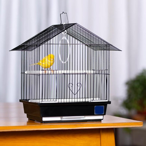 <span class=keywords><strong>Vente</strong></span> chaude Petite cage à oiseaux pliable en fil métallique Produits pour animaux de compagnie Cage à oiseaux avec poignée pour la maison ou les voyages - Product Image 6