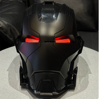 Casque de super-héros noir mat MK17 pour cosplay avec commande vocale