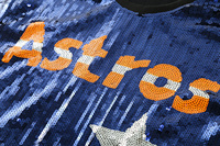 Chemises amples à sequins pour femmes grandes tailles, style football américain et baseball, pour les jours de match, avec broderie étoile de Houston