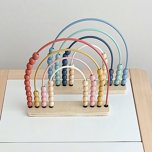 Ábaco de Madera Educativo con Cuentas de Arcoíris, Matemáticas Montessori, Aprendizaje de Cálculo con Cuentas, Juguetes Educativos de Matemáticas para Niños y Niñas - Product Image 3