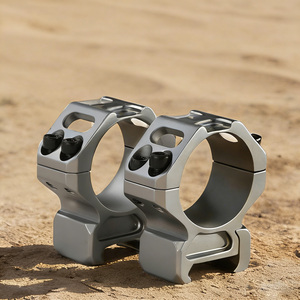 Montura de Aluminio BANGBANG para Visor con Tornillos de Doble Fila, Base de 20mm, Altura Central de 1.0" para Uso Exterior (Gris) - Product Image 1