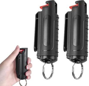 2 Pcs Factory Supply Self Defense Keychain for Women Sabre <b>Set</b> Personal Security Alarm Flashlight Night Safety Protection Mace - Product Image 4