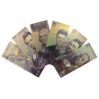 Juego de 6 Billetes de Dólares Estadounidenses de 1, 5, 10, 20, 50 y 100 con Nueva Tecnología 2023, Coloridos, para Colección o Regalo