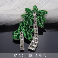 Haute Qualité À La Mode Perlé Strass Tissu Autocollants Patchs pour Bijoux Vêtements Sacs Chapeaux