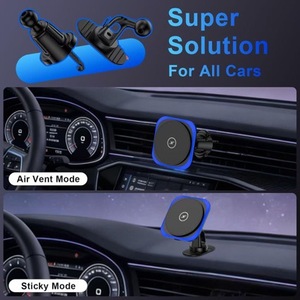 <b>Car</b> Wireless Charger 15W Fast Charging <b>Clip</b> On Air Vent Phone Holder For iPhone 15 16 Navigation Mount - Product Image 3