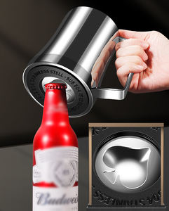 Vaso de Cerveza de Gran Capacidad de Acero Inoxidable 304 Syh246 al por Mayor, Vaso Térmico Engrosado para Agua y Vino de Uso Doméstico - Product Image 2