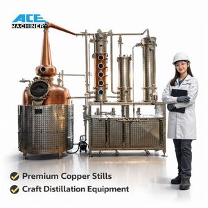 Equipo de Destilación Tipo Caldera de Cobre, Diseño Exclusivo Ace, para la Producción de Whisky de Malta Simple y Ginebra - Product Image 1
