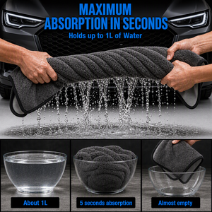 Serviette <span class=keywords><strong>de</strong></span> Séchage Grande Boucle Torsadée en Microfibre pour Soin Automobile, Détaillage et Lavage <span class=keywords><strong>de</strong></span> Voiture - Product Image 2