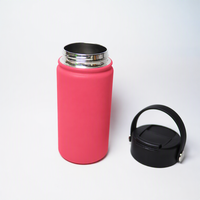Bouteille d'eau portable Jiahe en acier inoxydable de 350 ml pour enfants, avec paille, isolation sous vide, large ouverture, sans BPA, pour la randonnée et les activités de plein air