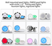 Luz Led sumergible para piscina, Ac12v, Ip68, acero inoxidable 304, Rgb