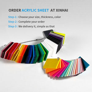 الأكثر مبيعًا في XINHAI ، لوح <span class=keywords><strong>PMMA</strong></span> مقولب من الساتان الأبيض والأسود المصبوب من الأكريليك ، لوح القطع بالليزر - Product Image 3