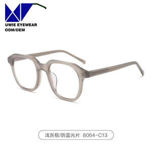 Lunettes <span class=keywords><strong>de</strong></span> vue unisexes tendance TAC, monture ronde pleine bordure, charnières métalliques, verres anti-lumière bleue, protection UV400, pour tous les types <span class=keywords><strong>de</strong></span> visages - Product Image 2