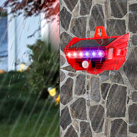 Alarme solaire infrarouge sans fil, son et lumière, alarme de son et de lumière, anti-vol pour la maison, jardin, usine, entrepôt