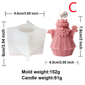 Moule en silicone mignon et simple pour statue de roi, outil pour bougies parfumées miniatures, fabrication DIY, pâtisserie, gypse, résine, savon, articles ménagers - Product Image 6