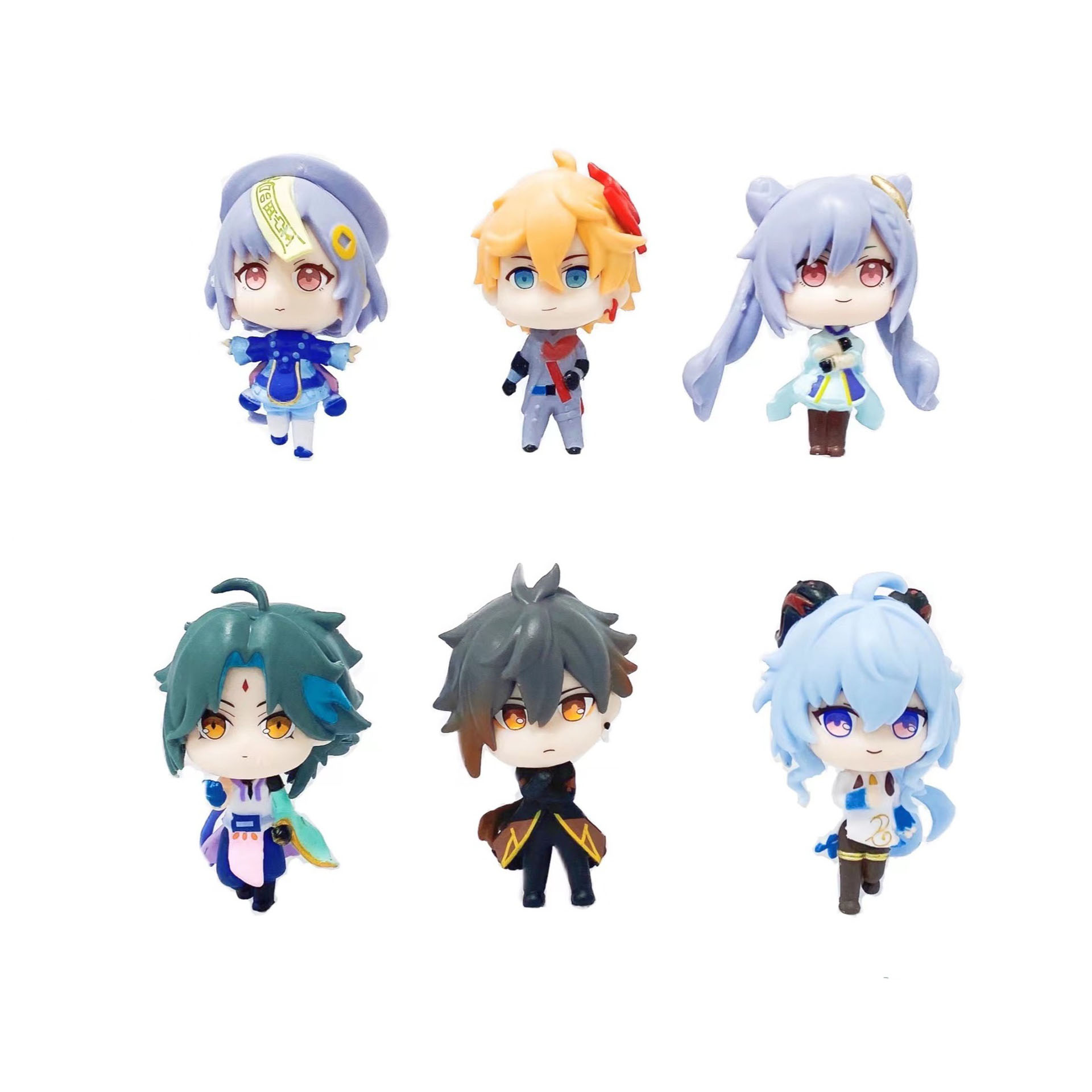 Новинка, 8 см, ПВХ игрушка, мультяшная игра Keqing TATAGLIA, коллекционный подарок, экшн-фигурки Genshin Impact