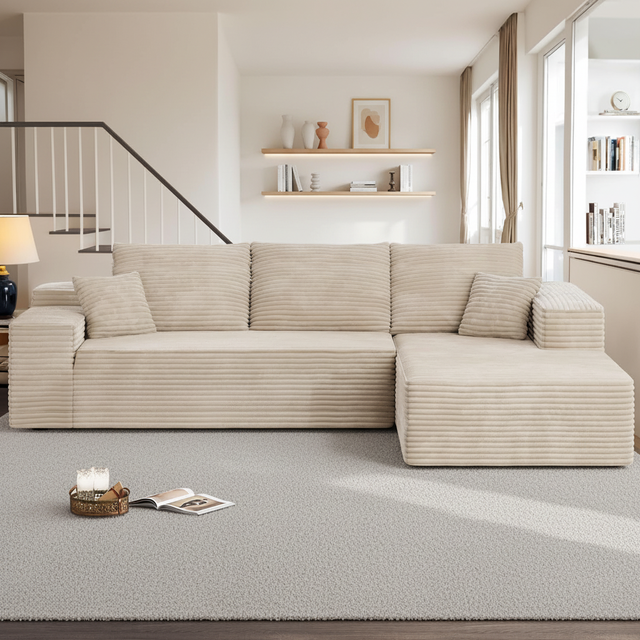 2026 Disian Safe and Reliable Wholesale L-Shaped Compressed Sponge Sofa Set Modular Vacuum Packed Sofa