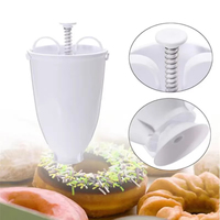 Machine à beignets manuelle rapide et facile, distributeur de gaufres, en plastique léger, pour friture profonde