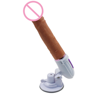 TMM Kabelloser Ferngesteuerter Beheizter Teleskop-Dildo Vibrator Silikon G-Punkt Anal-Stimulator Erwachsenen-Sexspielzeug für Frauen