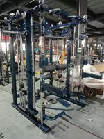 Machine Smith multifonction tout-en-un et rack de musculation Low Row avec croisement de câbles intégré – Équipement de gym d'entraînement complet