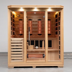 Sang trọng 4 người Lai Loại hồng ngoại và hơi nước với quang phổ đầy đủ và bảng điều khiển carbon và phòng tắm hơi bếp nóng - Product Image 2