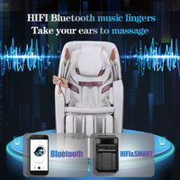 Fauteuil de massage intelligent à commande vocale par IA, 4D, zéro gravité, inclinable pour tout le corps, avec charge sans fil