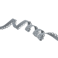 15mm élastique 100% coton dentelle pour vêtements et sous-vêtements décoration bordure Textiles pour chaussures utilisation