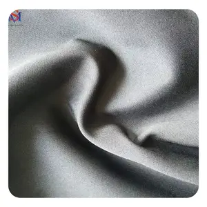 Keqiao factory fashion fabrics double layer poly 4 way spandex fabrics for dresses