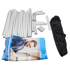Luxe personnalisé 10ft x 10ft Portable publicité salon professionnel affichage bâche toile de fond Pop Up bannière support - Product Image 5
