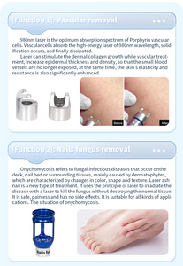 Equipo de fisioterapia con láser de diodo 6 en 1 de 980nm para rejuvenecimiento de la piel y tratamiento de hongos en las uñas. - Product Image 5