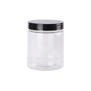 Frasco Transparente de Plástico para Alimentos, Cilindro de 65 mm, Tapa Hermética con Clip, Envase de Uso General - Product Image 1