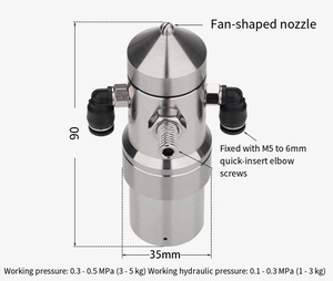 Buse d'atomisation d'air, buse d'atomisation pour pulvérisateur, buse d'humidification pour papier ondulé de 7 microns pour l'industrie papetière - Product Image 5