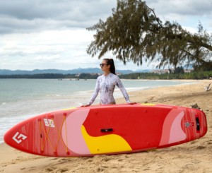 เว่ยไห่ ผลิตบอร์ด SUP แบบเป่าลม ขนาด 11'*33''*6'' เชื่อมต่อแบบ Hot Welding รุ่น SC06 ราคาโรงงาน รับผลิตตามสั่ง - Product Image 1